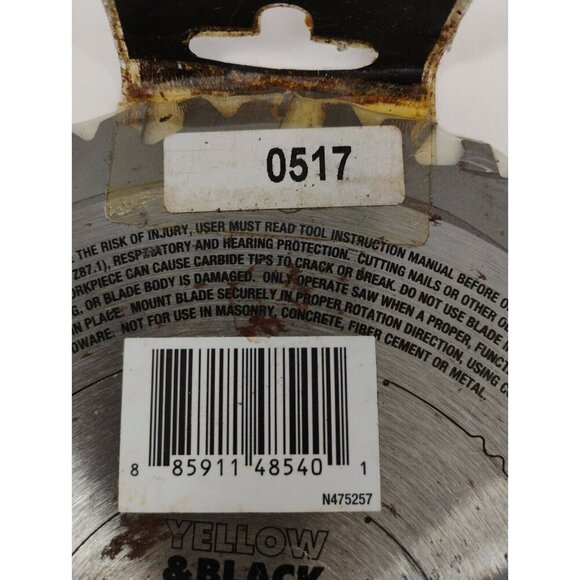 DeWalt DWA31724D 7-1/4" 24T 2X SP Demolition Saw Blade Circular Framing 7000RPM - Picture 7 of 10